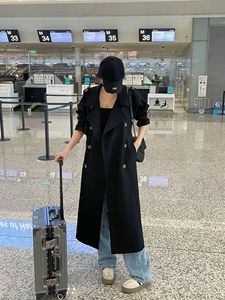 Nouveau Manteau Trench de Mode pour <span class=keywords><strong>Femme</strong></span>, Style Britannique, à Manches Longues, <span class=keywords><strong>Mi</strong></span>-long, Ceinturé, Idéal Printemps, Automne et Hiver - Product Image 5