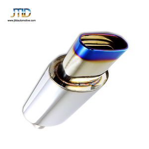 Universal 5.5 "Oval Blue Burnt Tip Thép Không Gỉ 304 2.5" Đầu Vào Ống Xả - Product Image 3