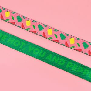 Collar de perro ajustable suave de alta calidad con Etiqueta de perro decorativa Linda Conjunto de dos piezas de lujo Collar de Mascota de transferencia de calor - Product Image 4