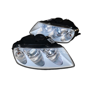 Coppia di Fari Anteriori Sinistro e Destro per Volkswagen <span class=keywords><strong>Touareg</strong></span> <span class=keywords><strong>7L</strong></span> 2003-2006, Assemblaggio OEM 7L6941015BB 7L6941016BB - Product Image 1