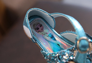 Sandales d'été Princesse Petite <span class=keywords><strong>Danse</strong></span> Chaussures Cristal Respirant Confortable Semelle Souple Filles Pantoufles - Product Image 6