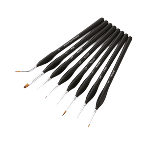Zhuting Lot de 10 pinceaux miniatures Pinceaux en nylon pour la peinture et l'illustration des beaux-arts - Product Image 4