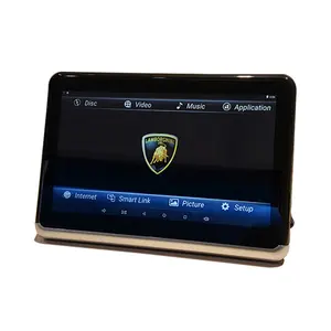 Pemutar DVD dan aplikasi Android, dudukan belakang taksi 10.1 inci, LCD layar sentuh, pemutar DVD, Wifi 4G, Monitor sandaran kepala mobil