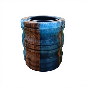Quemador de Incienso Majestic de Piedra Arenisca, Resina Epoxi Hecha a Mano y Madera de Acacia, Soporte Premium para Oud, Decoración Árabe Elegante para el Hogar, Ramadán - Product Image 1