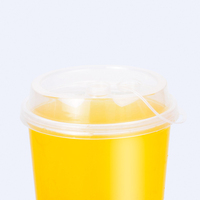 Vente en gros de couvercles en plastique jetables multicolores anti-fuite pour gobelets à thé au lait, boissons glacées et café
