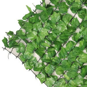 Valla de hojas verdes de seto de Laurel de imitación, pantalla de privacidad, valla de hojas artificiales para decoración de pared interior y exterior - Product Image 4