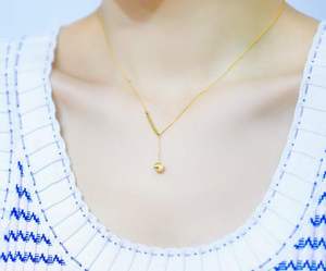 <span class=keywords><strong>Collana</strong></span> con Ciondolo a Sfera in Oro Puro 18k Lerca Design Personalizzato Gioielli in Oro Originale 18k <span class=keywords><strong>Collana</strong></span> con Sfera Reale 18k con Certificato - Product Image 6