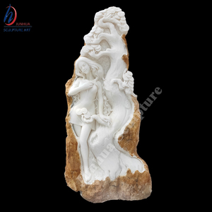 Taille de vie En <span class=keywords><strong>Pierre</strong></span> Naturelle Bloc Surface 3D Soulagement Fille En Marbre <span class=keywords><strong>Sculpture</strong></span> - Product Image 2