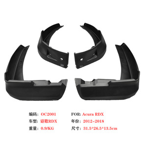 Guardabarros para Acura RDX 12-18, Protectores de Neumáticos de Plástico Negros, Delanteros y Traseros, Deflectores para Auto - Product Image 4