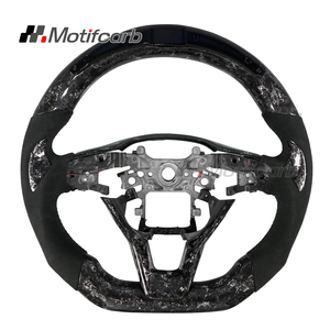 Volante personalizado de fibra de carbono plateada con actualización interior LED para Honda Accord Odyssey de 10ª generación 2018-2024 - Product Image 1