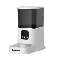 Comedero Inteligente para Mascotas Tuya, para Perros, Gatos y Animales Pequeños, Control Remoto por Aplicación Móvil WiFi, Ecológico, Automático, 6L, Temporizador Automático, Pantalla LCD