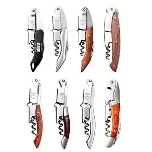Tire-bouchon en acier plaqué OEM avec motif personnalisé, outil essentiel pour les barmans - Product Image 2