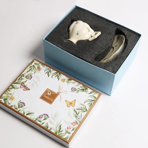 Wholesale Phnom Penh Small Broken Flowers Ceramic Coffee <b>Cup</b> and Saucer <b>Set</b> - Product Image 3