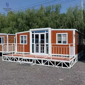 Mobil heim 2 Schlafzimmer tragbares Wohn container haus mit Badezimmer Australien 20ft 40ft erweiterbares Container haus