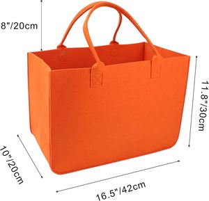 Sac fourre-tout en feutre personnalisé, grande capacité, portable, respectueux de l'environnement, polyvalent, sac de shopping cadeau - Product Image 2
