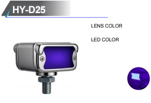 Nouvelle lumière latérale double face 12V 4 pouces pour pare-chocs, clignotant LED bicolore 100% étanche pour camion - Product Image 3
