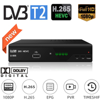 Récepteur numérique terrestre H265 DVB-T2 U-005 Boîtier TV DVB-T2 Récepteur satellite numérique terrestre RF coaxial HDMI Scart pour l'Espagne
