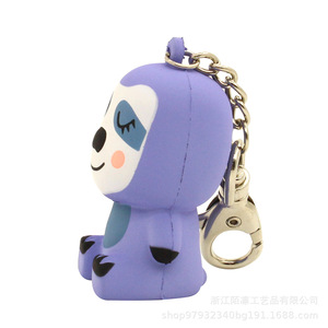Pu Animal Sloth Keychain Digital Printing Zinc Alloy Portable Promotional <b>Gift</b> - Product Image 3