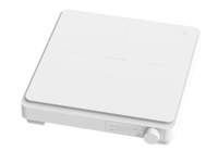 Plaque chauffante électrique portable à induction simple 2000W, 10 niveaux de chauffage, fonction chauffage basse température, panneau en verre Microlite