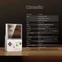 Retroid Pocket Classic Nouvel écran OLED portable de 3.92 pouces Version verticale Console de jeu système Android 14