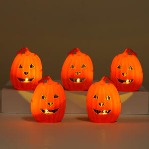 โคมไฟกลางคืนรูปฟักทองตั้งโต๊ะใช้แบตเตอรี่อุปกรณ์ประกอบฉากฟักทองโคมไฟกลางคืนสำหรับเด็ก - Product Image 1