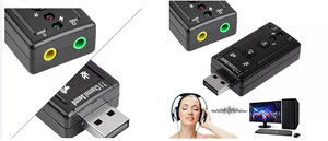 <strong>USB</strong> <strong>Sound</strong> Adapter Cm108 Audio Adapter 3D Virtual <strong>7.1</strong> Channel Microphone Speaker Laptop Desktop Computer 5.1 <strong>USB</strong> <strong>Sound</strong> <strong>Card</strong> - Product Image 6