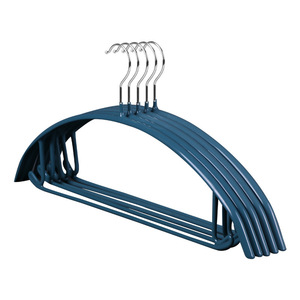Adult Non Slip Plastic Coated Iron Clothes <b>Hanger</b> Semi Circular Hook Type For Coat Trouser Tie <b>Storage</b> Household Use - Product Image 5