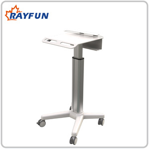 รถเข็นแล็ปท็อป Rayfun รุ่น DZ-08 แบบปรับความสูงได้ด้วยระบบลม สำหรับการตรวจเยี่ยมผู้ป่วยในโรงพยาบาล - Product Image 4