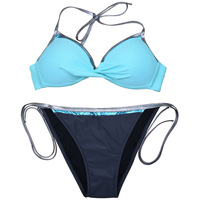 Maillots de bain pour femmes été 2015, haut push-up et bikini, robe en tricot à taille basse, maillot de bain, maillot de bain sexy de plage, bikini en vente chaude 2019