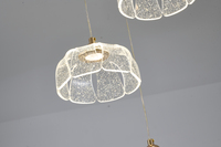 Stilvolle Moderne LED Eisen & Glas Hängelampe Pendelleuchten mit 3-Jahres-Garantie für Hotel-Schlafzimmer