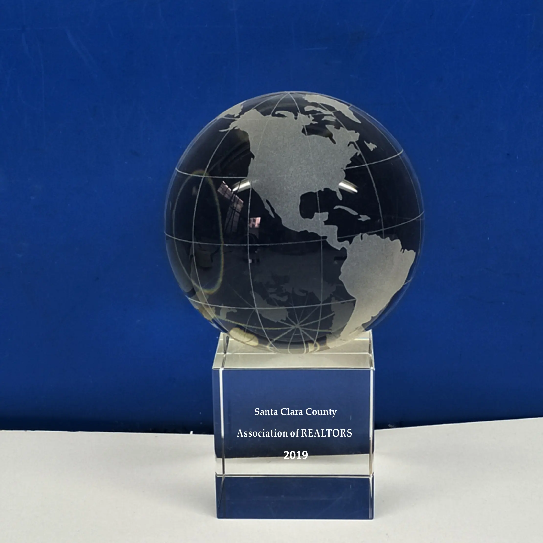 Прозрачное Хрустальное стекло world globe/украшение для офиса/подарок на день рождения/сувенир для студентов компании