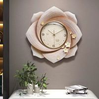 Horloges murales numériques électriques en résine, style antique 3D, design moderne, simple face, luxe, pour salon (vente en gros)