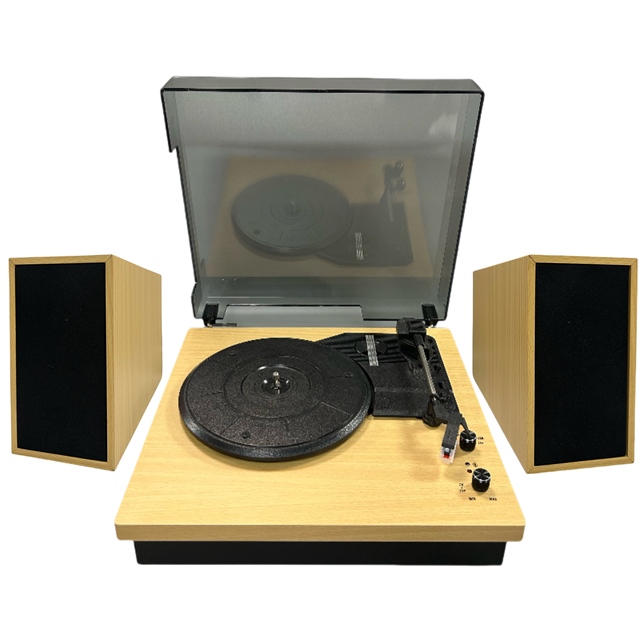 Elegant Briefcase Turntable Vinyl Record Player