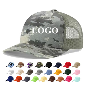 New Outdoor Sport Cotton Snapback Cap with Flat Brim and Velcro Closure for Men-Promotional Camo Baseball Caps
