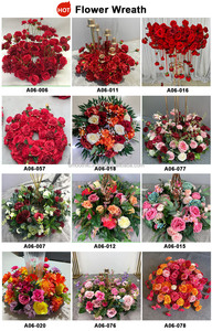 Couronne de fleurs noires de luxe lisses, ensembles de boules de fleurs pour mariage, prix d'usine pour la décoration de centre de table - Product Image 6