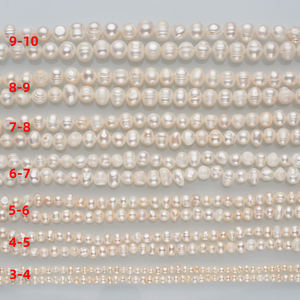 Perlas de agua dulce sueltas cultivadas, venta al por mayor, perlas redondas de patata, Perla Cultivadas, agua dulce Natural para la fabricación de joyas - Product Image 4