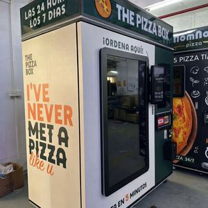 Distributeur automatique de pizzas chaudes - Distributeur automatique de pizzas intelligent pour les entreprises commerciales, en libre-service, pizzas chaudes 24h/24 - Product Image 1