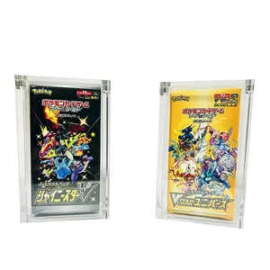 Custom UV Resistance Pokemon Acrylic High Class Pack Case Acryl Japanese Booster Box For Vmax Climax Box