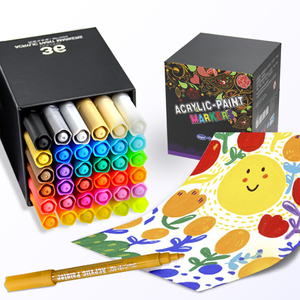 Sipa SP1003 Set <span class=keywords><strong>di</strong></span> pennarelli <span class=keywords><strong>di</strong></span> arte pittura acrilica dai colori vivaci a basso odore impermeabile per la creatività - Product Image 4