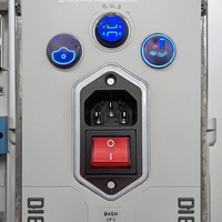 Prise d'alimentation CA certifiée UL IEC C14 10A 250V avec voyant lumineux rouge, type à bornes à vis