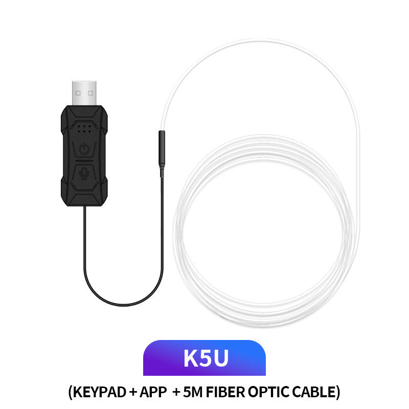 TECLADO + APP + CABLE DE FIBRA ÓPTICA DE 5M