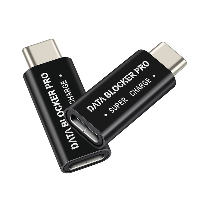 Factory Custom Logo 50V-5A Super Charger Aluminum Case USB-C Data Blocker Pro USB Port Defender