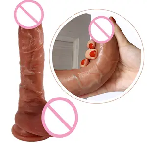 8.58 Polegada Lifelike Bulk Adult Sex Toy Safe Rubber Sex Penis Suction Cup Wholesales Big Dildos para Mulheres