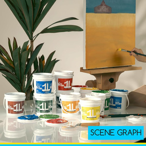 Pinturas Acrílicas de Colores Profesionales para Arte, 27 Colores, 1L, para Pintar sobre Lienzo - Product Image 4