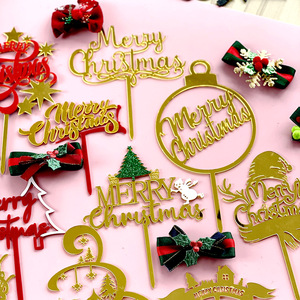 ปลั๊กอินตกแต่งเค้กคริสต์มาสลายกวางเรนเดียร์ ดาว ต้นคริสต์มาส หมวก สำหรับตกแต่งปาร์ตี้ในวันหยุด อุปกรณ์ทำขนมหวาน - Product Image 2