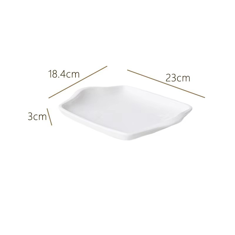 Molde para pizza blanco de 9 pulgadas con doble asa