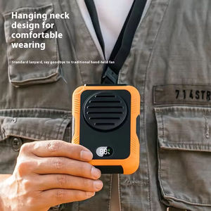 Ventilador de Cuello Portátil O2COOL Deluxe de Plástico con Batería y Cordón para Uso en Exteriores - Product Image 4