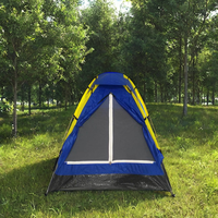Tente de camping familiale Wind Valley 2 personnes dôme étanche monocouche durable Polyester Oxford poteaux en fibre de verre ensemble facile