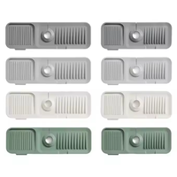 Yongli cuisine évier garde-boue 5 ° pente Silicone tapis de drainage pour cuisine porte-éponge séchage comptoir robinet poignée plateau tapis