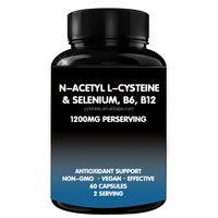 Supplément NAC de haute qualité Sélénium B6 B12 N-acétyle L-cystéine Capsules NAC pour soutenir la santé du système immunitaire et antioxydant